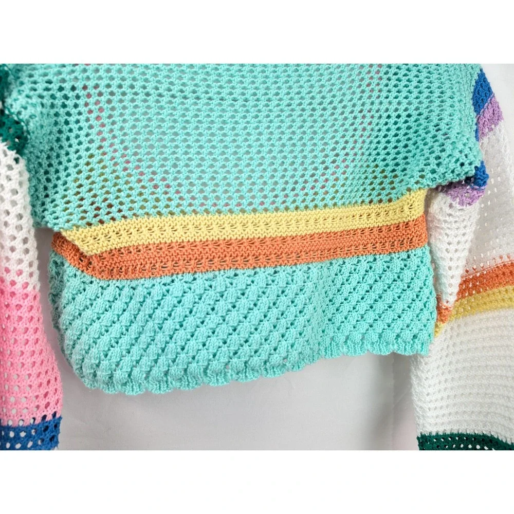 Handmade striped crochet